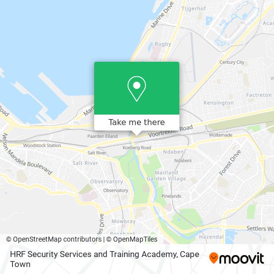 HRF Security Services and Training Academy map