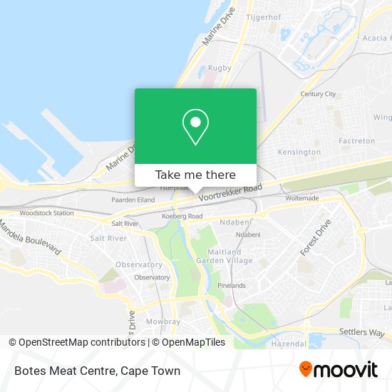Botes Meat Centre map