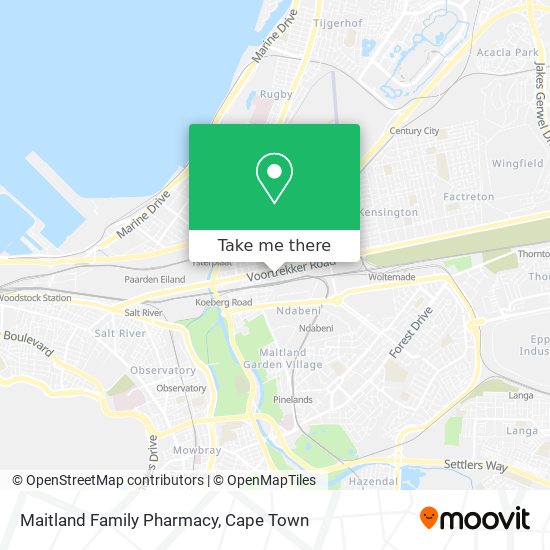 Maitland Family Pharmacy map