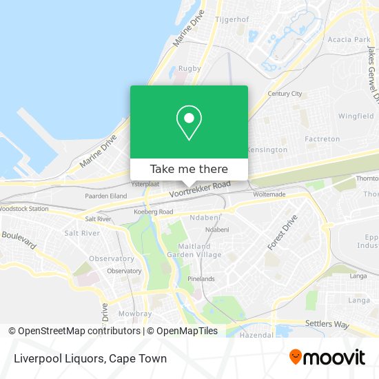 Liverpool Liquors map