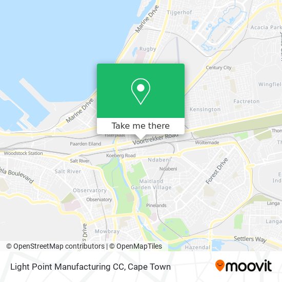 Light Point Manufacturing CC map