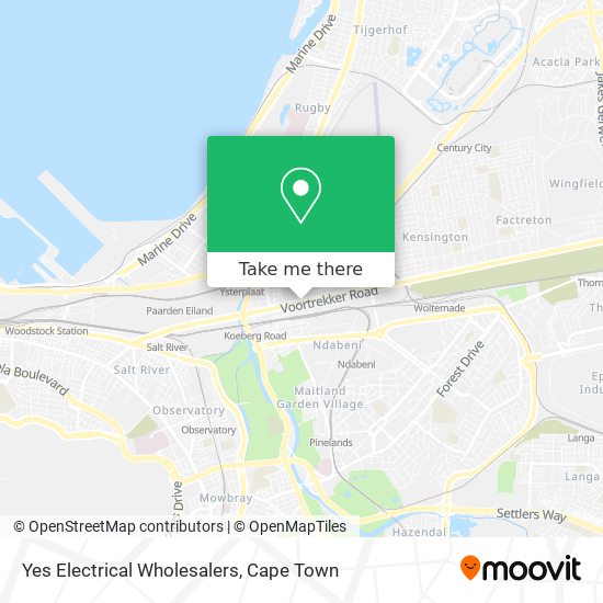 Yes Electrical Wholesalers map