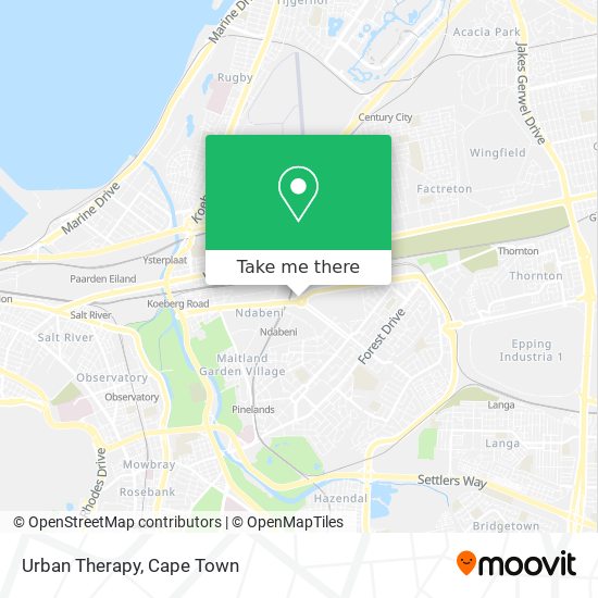 Urban Therapy map