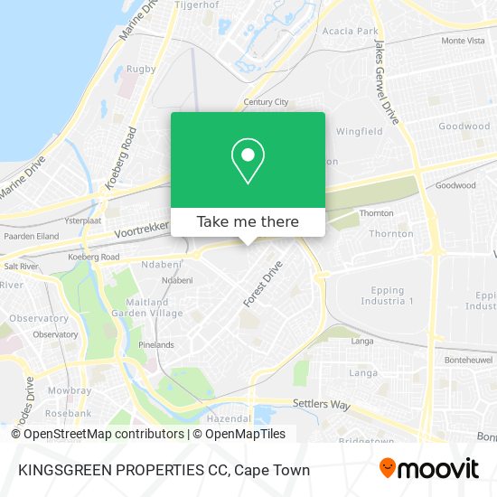 KINGSGREEN PROPERTIES CC map