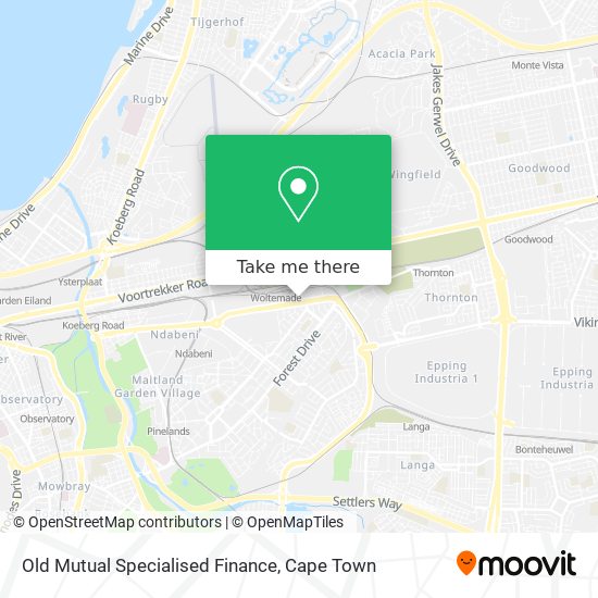 Old Mutual Specialised Finance map