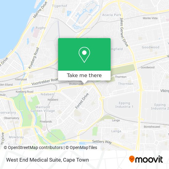 West End Medical Suite map