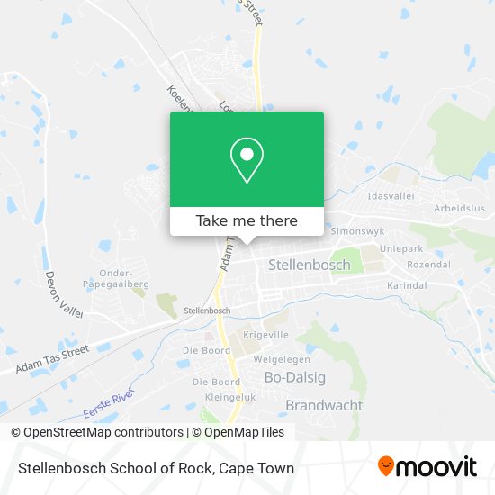 Stellenbosch School of Rock map