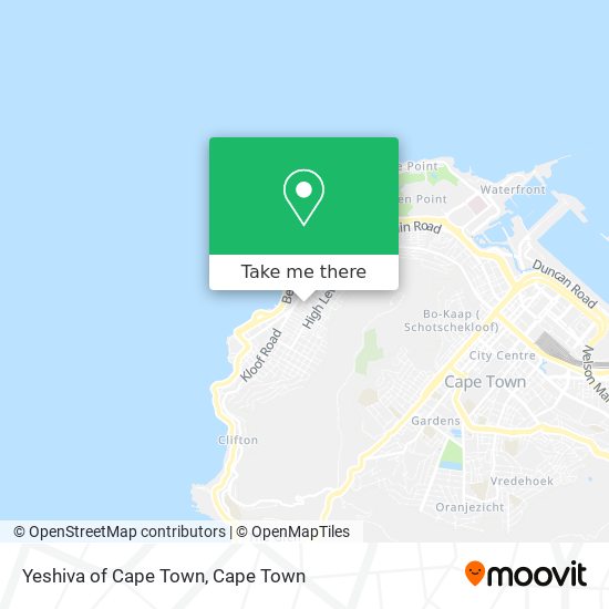 Yeshiva of Cape Town map