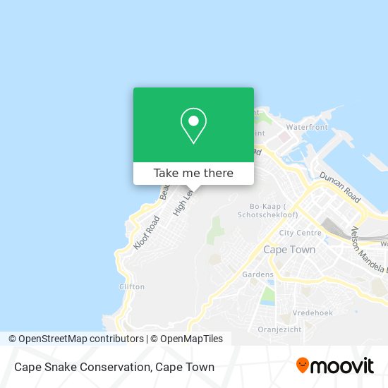 Cape Snake Conservation map