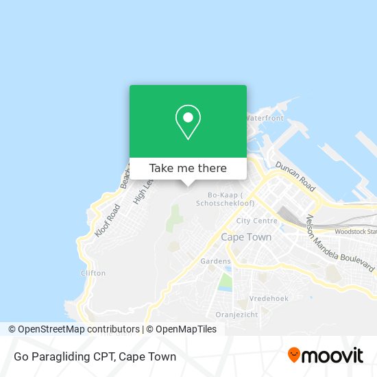 Go Paragliding CPT map