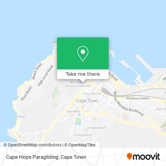 Cape Hope Paragliding map