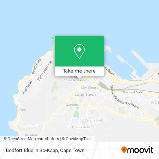 Bedfort Blue in Bo-Kaap map