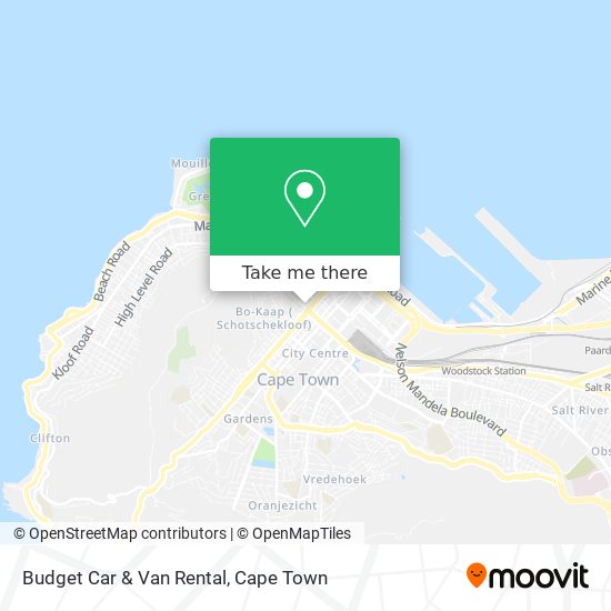 Budget Car & Van Rental map