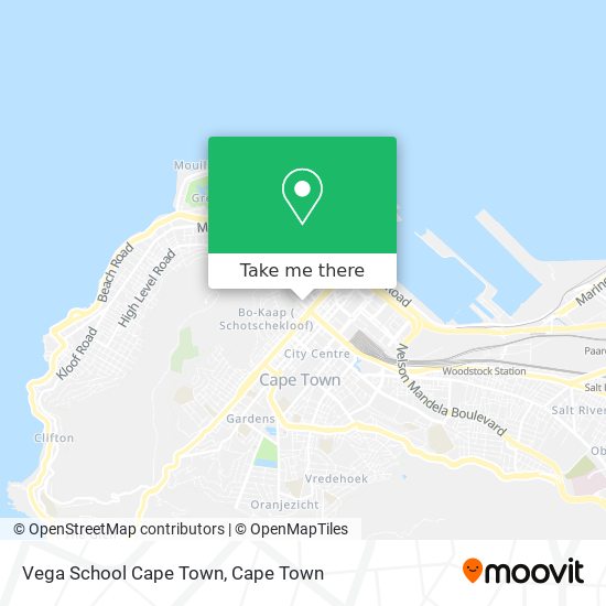 Vega School Cape Town map