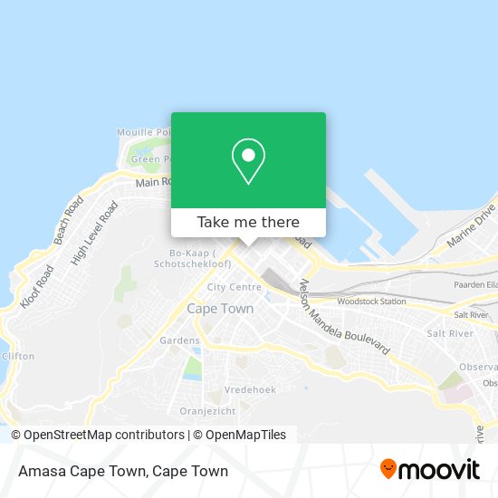 Amasa Cape Town map