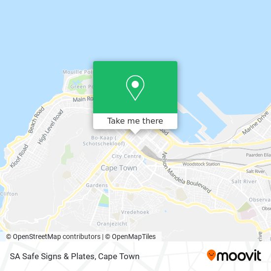 SA Safe Signs & Plates map