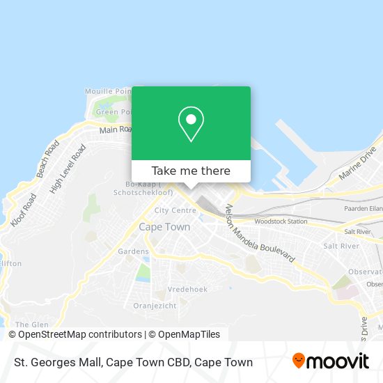 St. Georges Mall, Cape Town CBD map