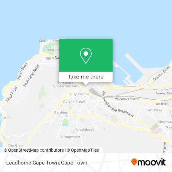 Leadhome Cape Town map