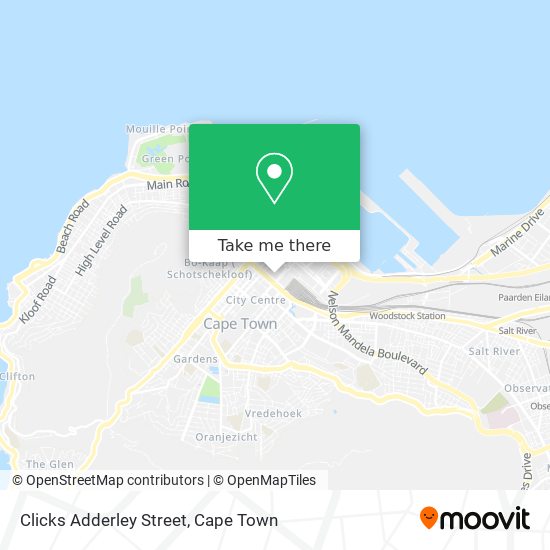 Clicks Adderley Street map