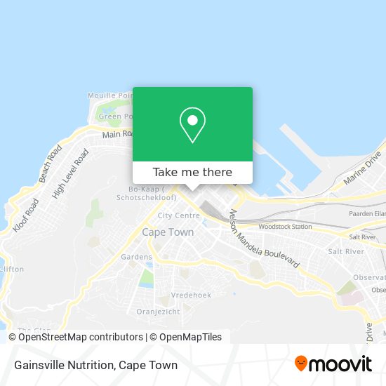 Gainsville Nutrition map