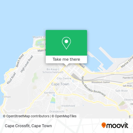 Cape Crossfit map