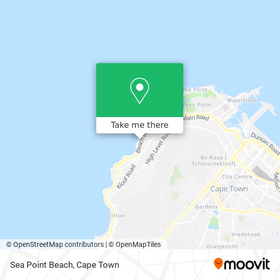 Sea Point Beach map