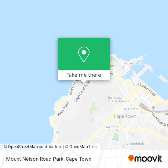 Mount Nelson Road Park map