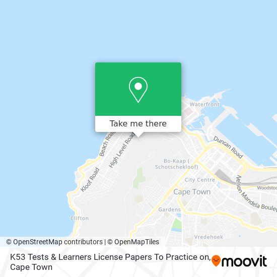 K53 Tests & Learners License Papers To Practice on map
