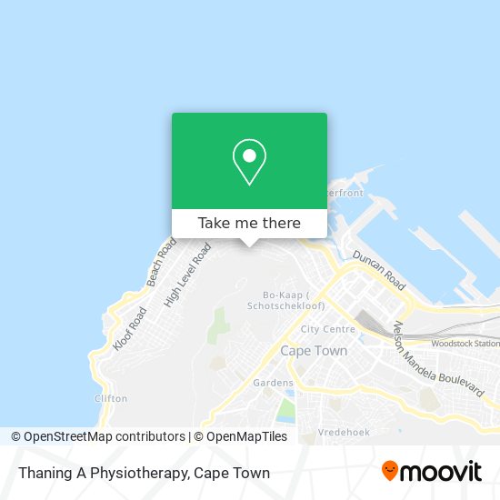 Thaning A Physiotherapy map