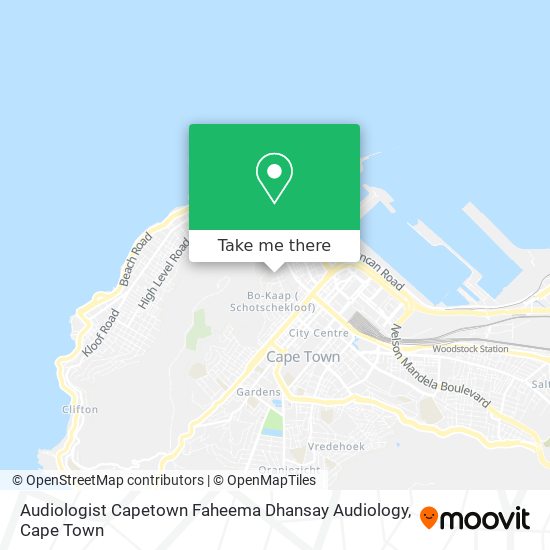 Audiologist Capetown Faheema Dhansay Audiology map