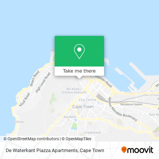 De Waterkant Piazza Apartments map