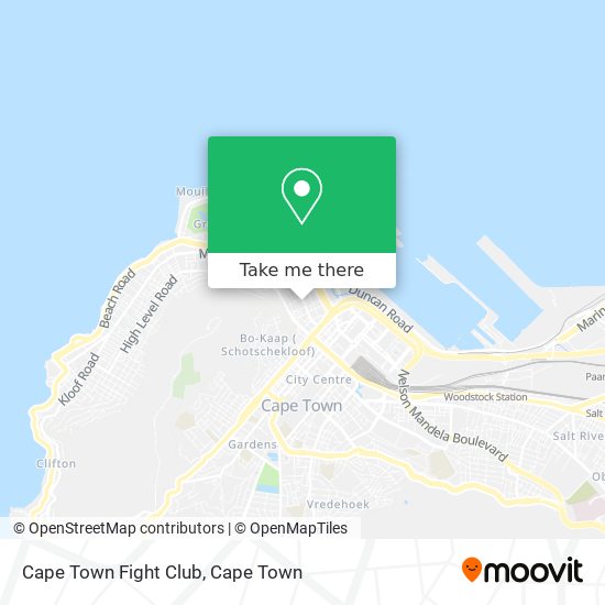 Cape Town Fight Club map