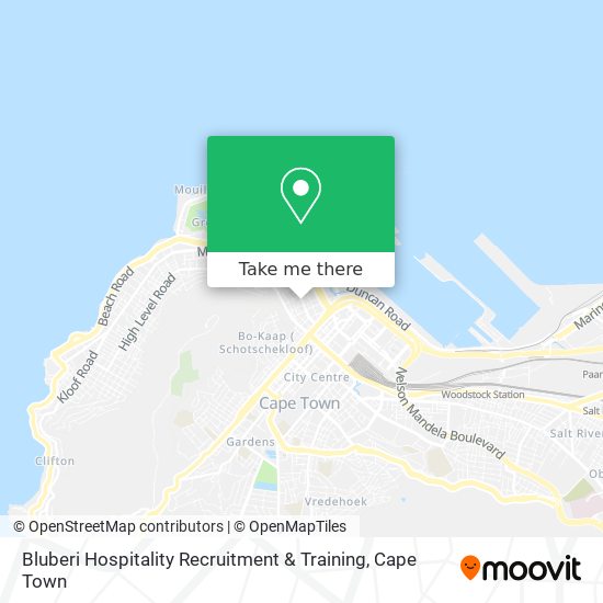 Bluberi Hospitality Recruitment & Training map