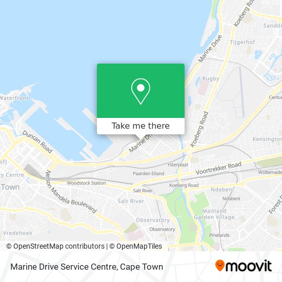 Marine Drive Service Centre map