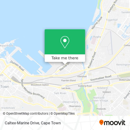 Caltex-Marine Drive map