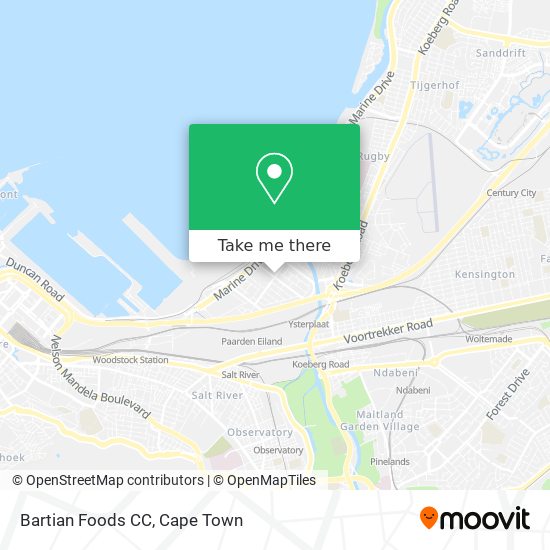 Bartian Foods CC map