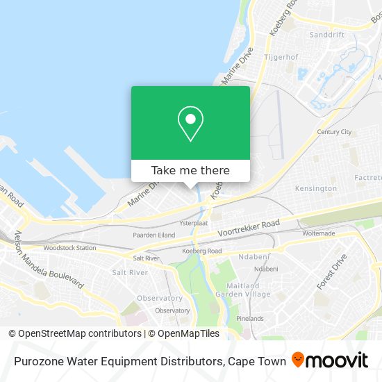 Purozone Water Equipment Distributors map