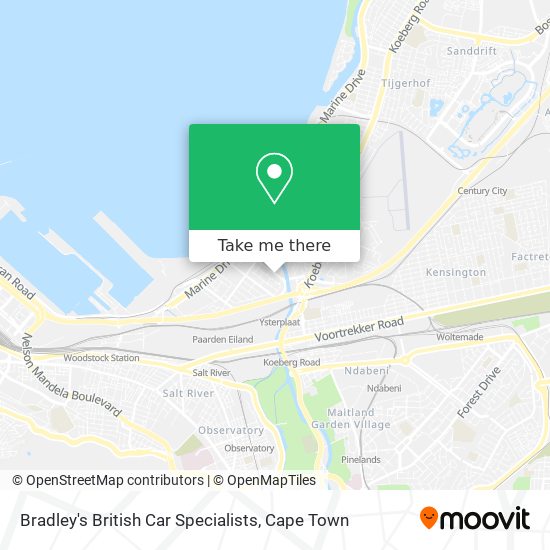 Bradley's British Car Specialists map