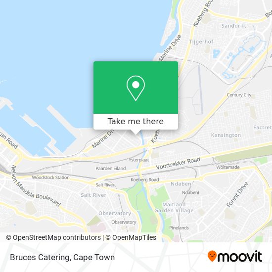 Bruces Catering map