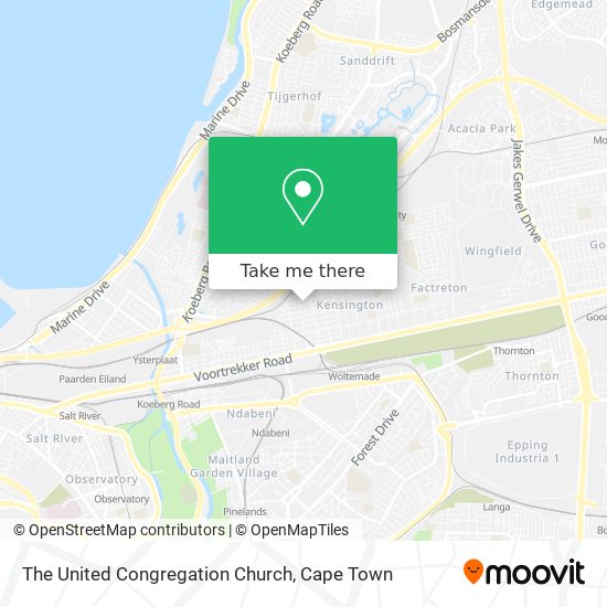 The United Congregation Church map