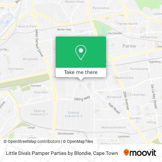 Little Diva's Pamper Parties by Blondie map