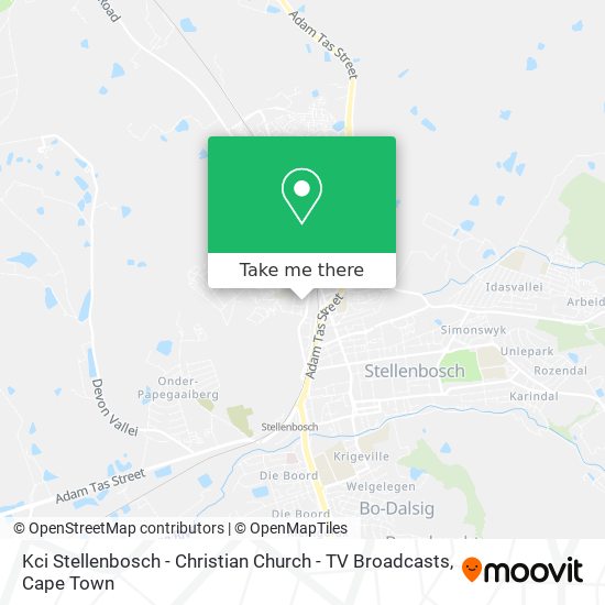 Kci Stellenbosch - Christian Church - TV Broadcasts map