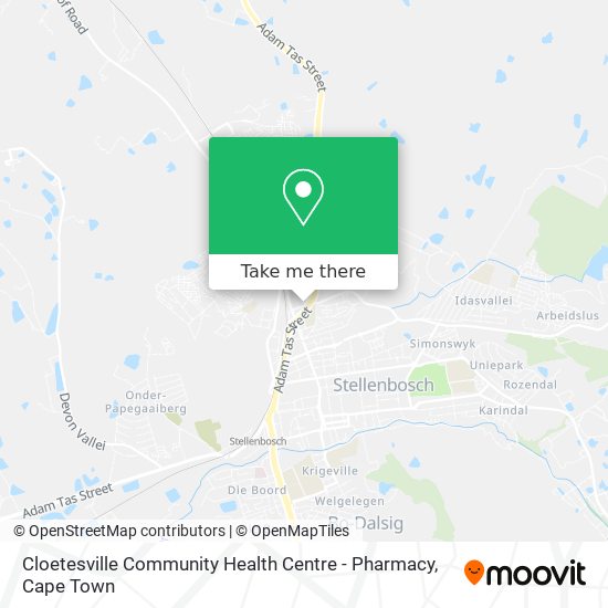 Cloetesville Community Health Centre - Pharmacy map