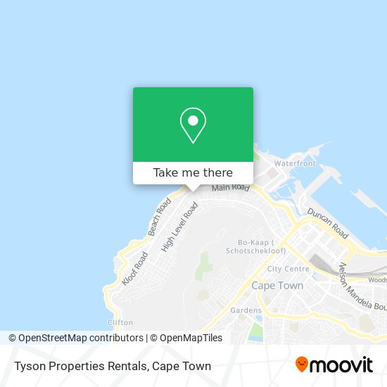 Tyson Properties Rentals map