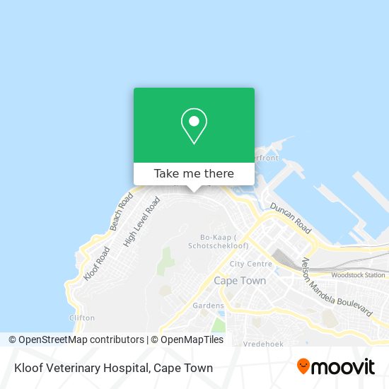 Kloof Veterinary Hospital map