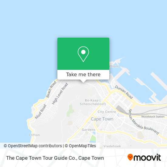 The Cape Town Tour Guide Co. map