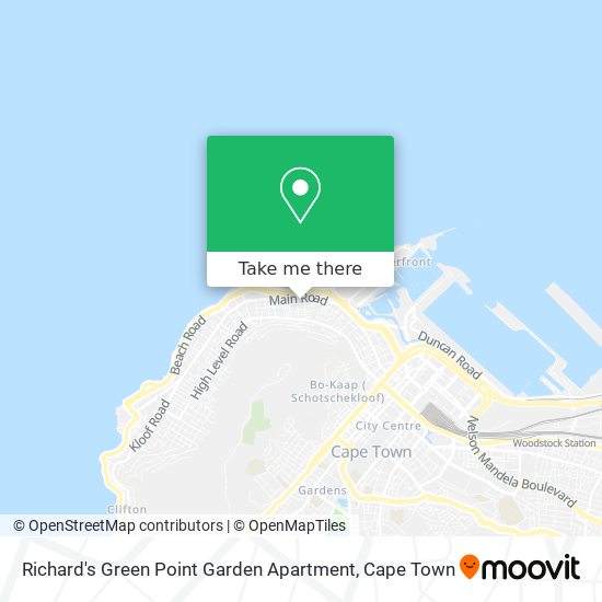 Richard's Green Point Garden Apartment map