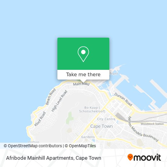 Afribode Mainhill Apartments map