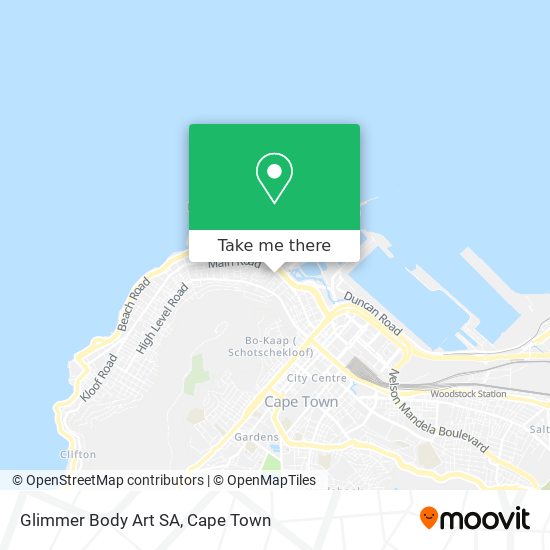 Glimmer Body Art SA map