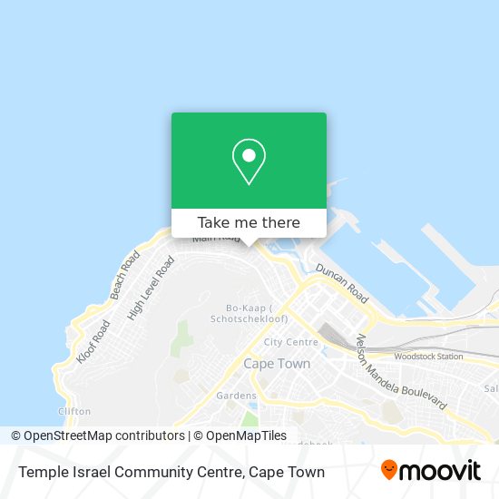 Temple Israel Community Centre map